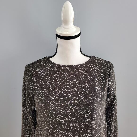 H&M Women's Gray Polka Dot Lightweight Shift Dress 6 - Picture 3 of 6